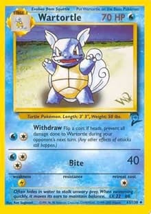 Wartortle [W Stamped] PR 063/130 Promo LP