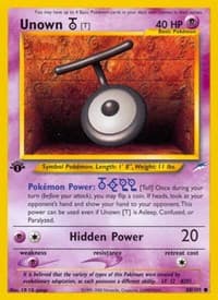 Unown [T] 088/105 Common NM