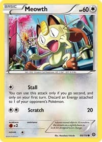 Meowth 88/114 Common NM