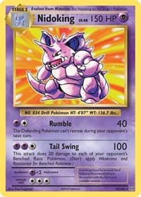 Nidoking 45/108 Holo Rare NM