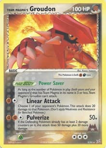 Team Magma's Groudon - 9/95 (EX Team Magma vs Team Aqua) 009/095 Rare