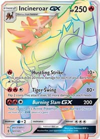 Incineroar GX (Secret) 147/145 Secret Rare NM
