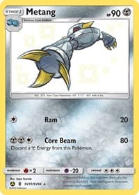 Metang SV31/SV94 Shiny Holo Rare NM
