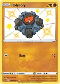 Rolycoly SV067/SV122 Shiny Holo Rare NM