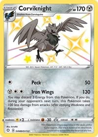 Corviknight SV089/SV122 Shiny Holo Rare NM