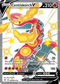 Centiskorch V SV108/SV122 Shiny Holo Rare NM