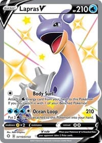 Lapras V SV110/SV122 Shiny Holo Rare NM