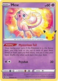 Mew 011/025 Holo Rare NM