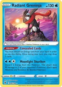 Radiant Greninja 046/189 Radiant Rare NM