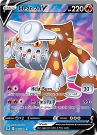 Heatran V (Full Art) 165/189 Ultra Rare NM