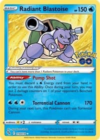 Radiant Blastoise 018/078 Radiant Rare NM