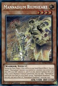 Mannadium Riumheart MP24-EN079 Prismatic Secret Rare NM