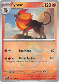 Pyroar (Master Ball Pattern) PRE 016/131 Uncommon