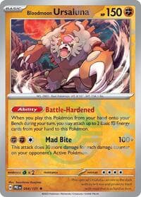 Bloodmoon Ursaluna (Master Ball Pattern) PRE 054/131 Rare NM