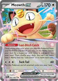 Meowth ex - 062/088 Double Rare NM