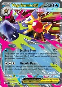 Mega Starmie ex - 021/088 POR Double Rare