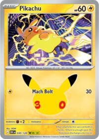 Pikachu - 030/128 Pikachu Rare NM