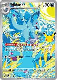 Nidorina - 101 (30th Celebration) Promo NM