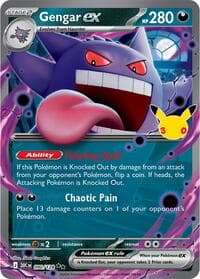 Gengar ex - 090/128 Double Rare NM