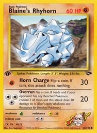 Blaine's Rhyhorn 065/132 Common