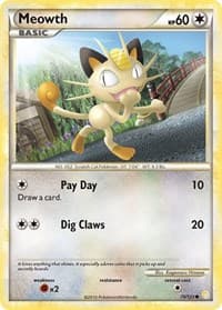 Meowth HS 75/123 Common LP