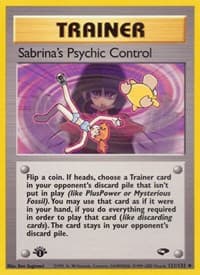 Sabrina's Psychic Control 121/132 Uncommon NM