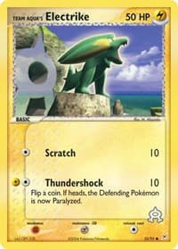 Team Aqua's Electrike - 52/95 Common NM