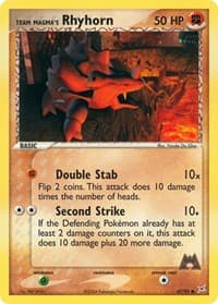 Team Magma's Rhyhorn - 67/95 Common NM