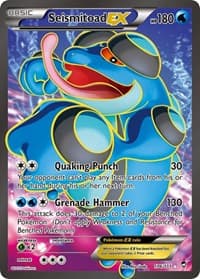 Seismitoad EX (106 Full Art) 106/111 Ultra Rare NM