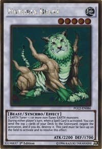 Naturia Beast PGL2 PGL2-EN086 Gold Rare NM